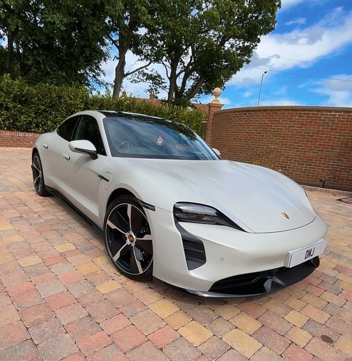 Reference image of car paint being polished